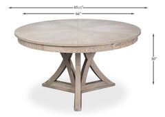 Casual Jupe Grey Dining Table - Ornate Home