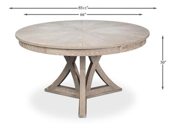 Casual Jupe Grey Dining Table - Ornate Home