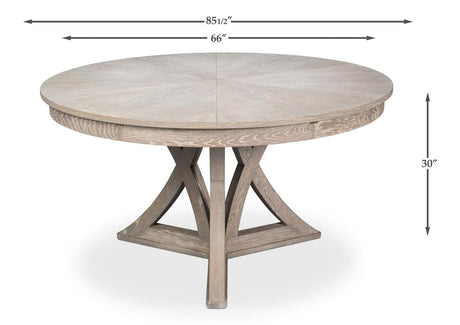 Casual Jupe Grey Dining Table - Ornate Home