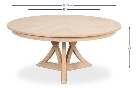 Casual Jupe Natural Dining Table - Ornate Home
