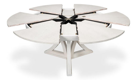 Casual Jupe White Dining Table - Ornate Home