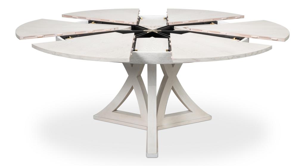 Casual Jupe White Dining Table - Ornate Home