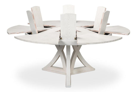 Casual Jupe White Dining Table - Ornate Home