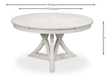Casual Jupe White Dining Table - Ornate Home