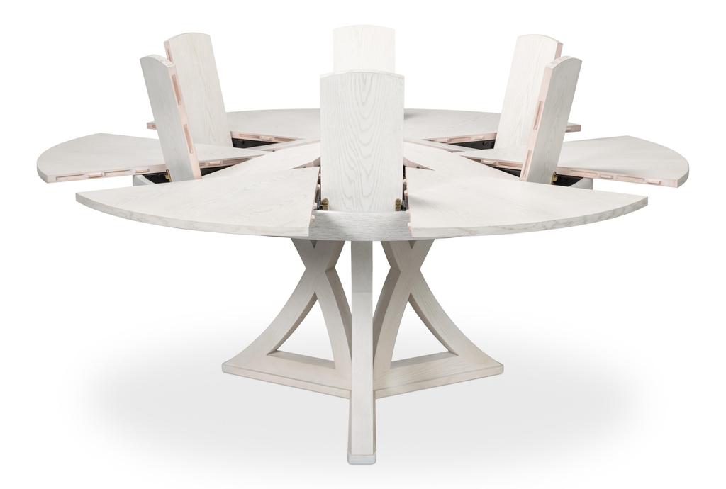 Casual Jupe White Dining Table - Ornate Home