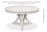 Casual Jupe White Dining Table - Ornate Home