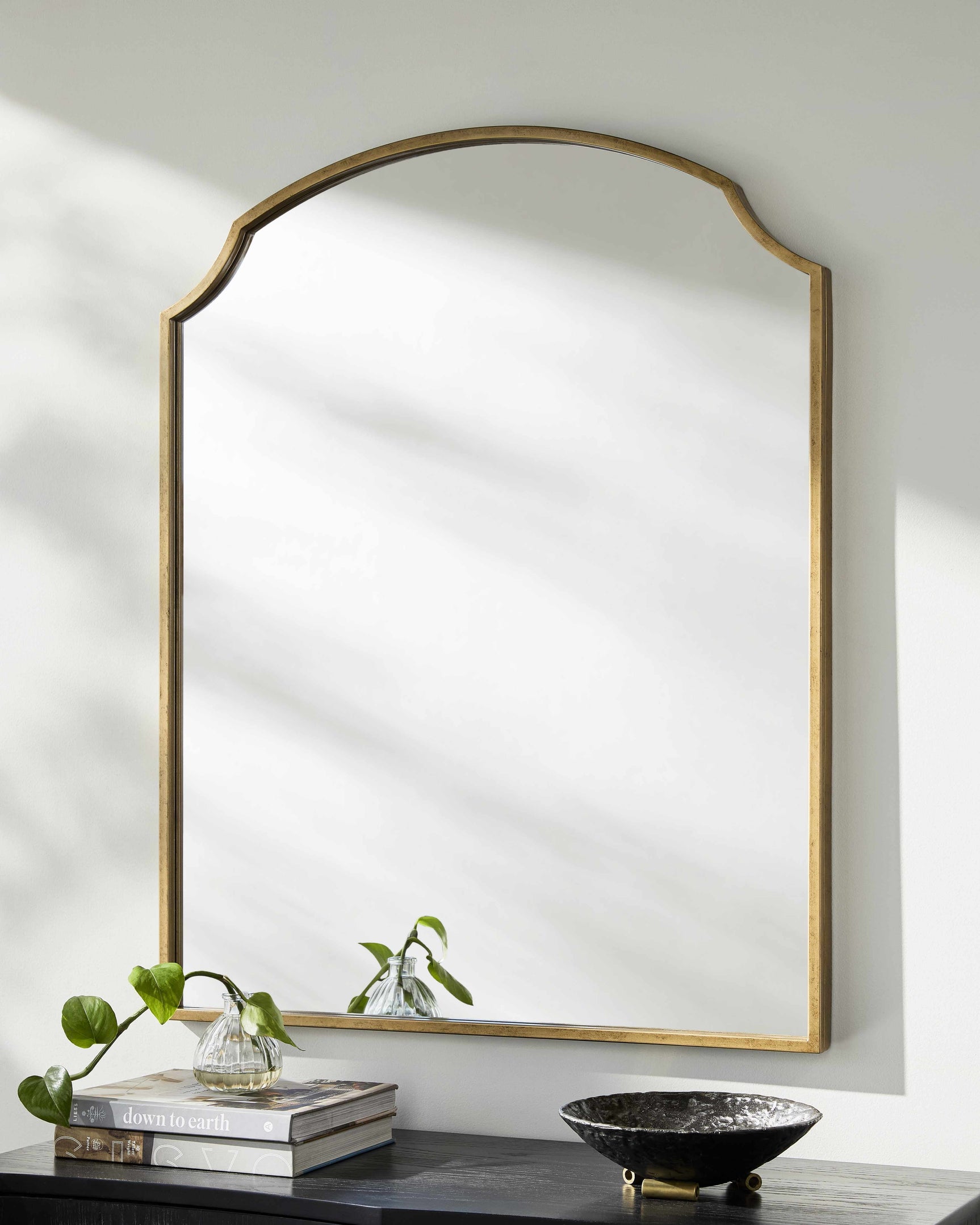 Catai Gold Mirror with Iron Base - Ornate Home