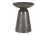 Catalan Matte Graphite Outdoor Accent Table - Ornate Home