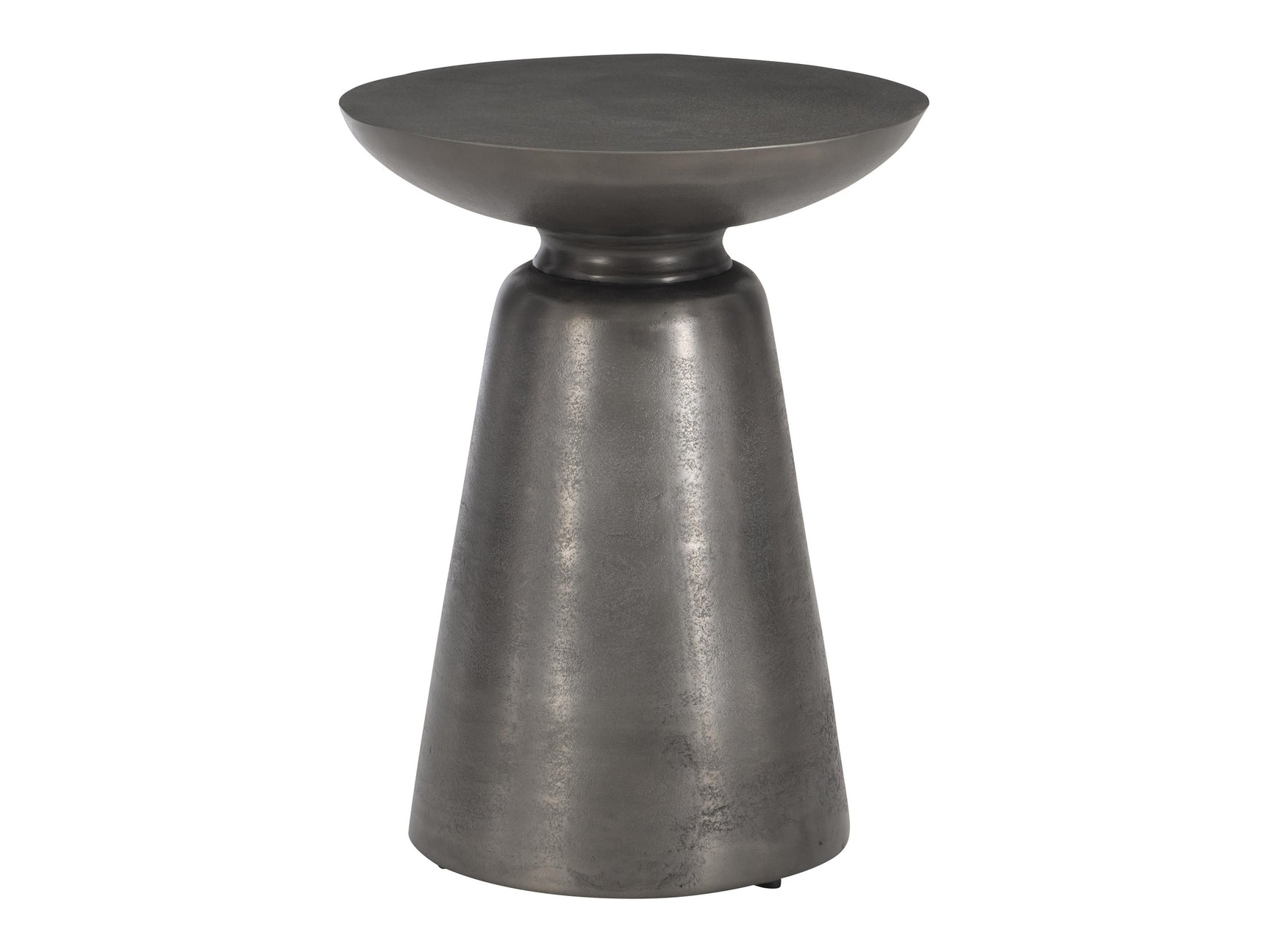 Catalan Matte Graphite Outdoor Accent Table - Ornate Home