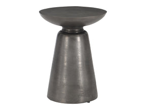 Catalan Matte Graphite Outdoor Accent Table - Ornate Home