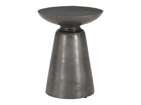 Catalan Matte Graphite Outdoor Accent Table - Ornate Home
