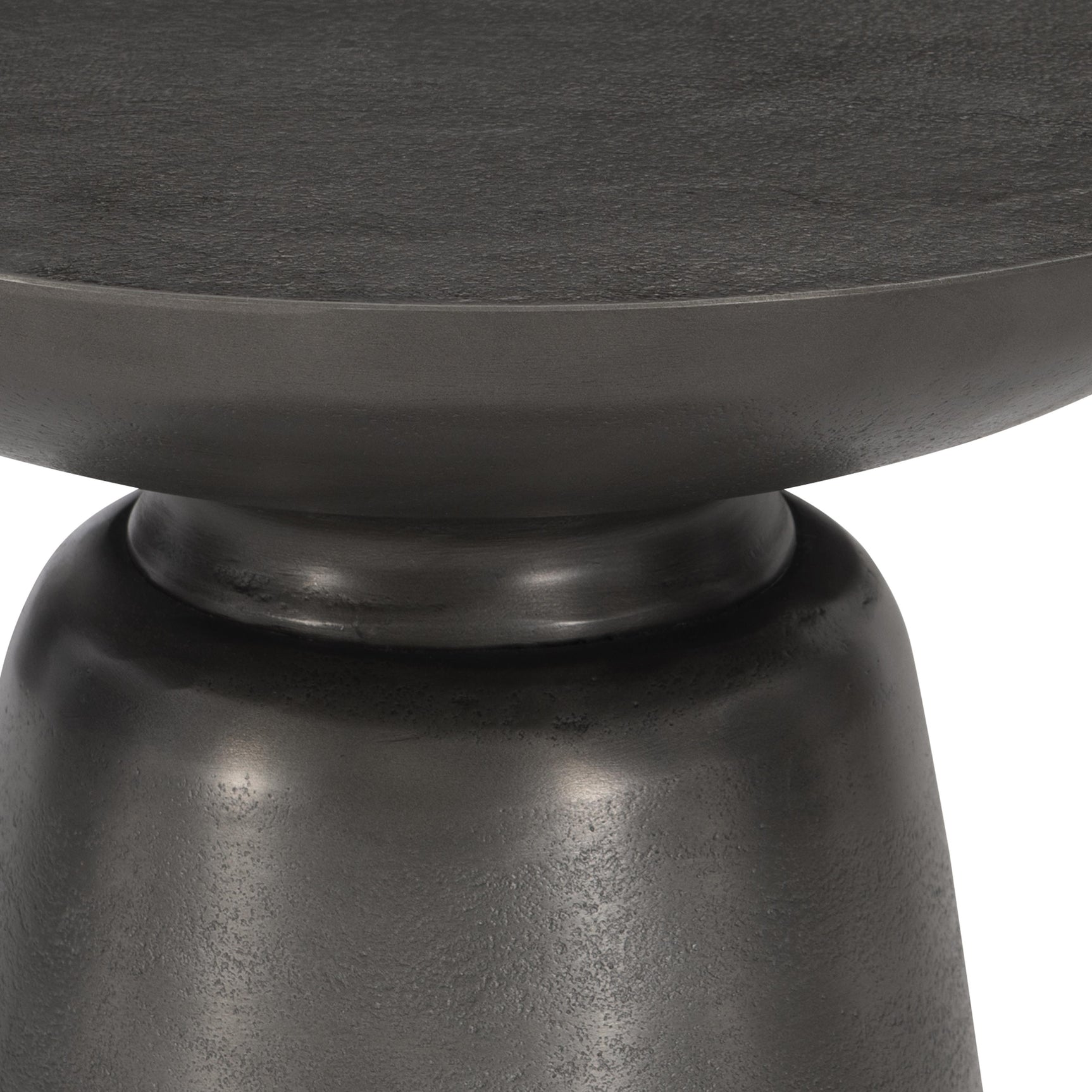 Catalan Matte Graphite Outdoor Accent Table - Ornate Home