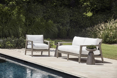 Catalan Matte Graphite Outdoor Accent Table - Ornate Home