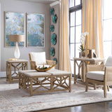Catali Ivory Stone Console Table - Ornate Home