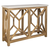 Catali Ivory Stone Console Table - Ornate Home