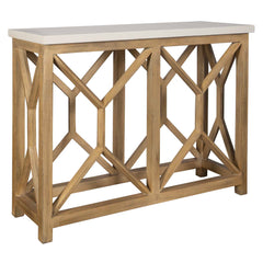 Catali Ivory Stone Console Table - Ornate Home