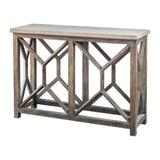 Catali Ivory Stone Console Table - Ornate Home