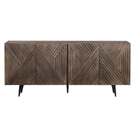 Catalina Brown/Black Sideboard - Ornate Home