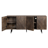 Catalina Brown/Black Sideboard - Ornate Home