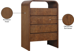 Catalina Brown Wood And Veneer Chest - Ornate Home
