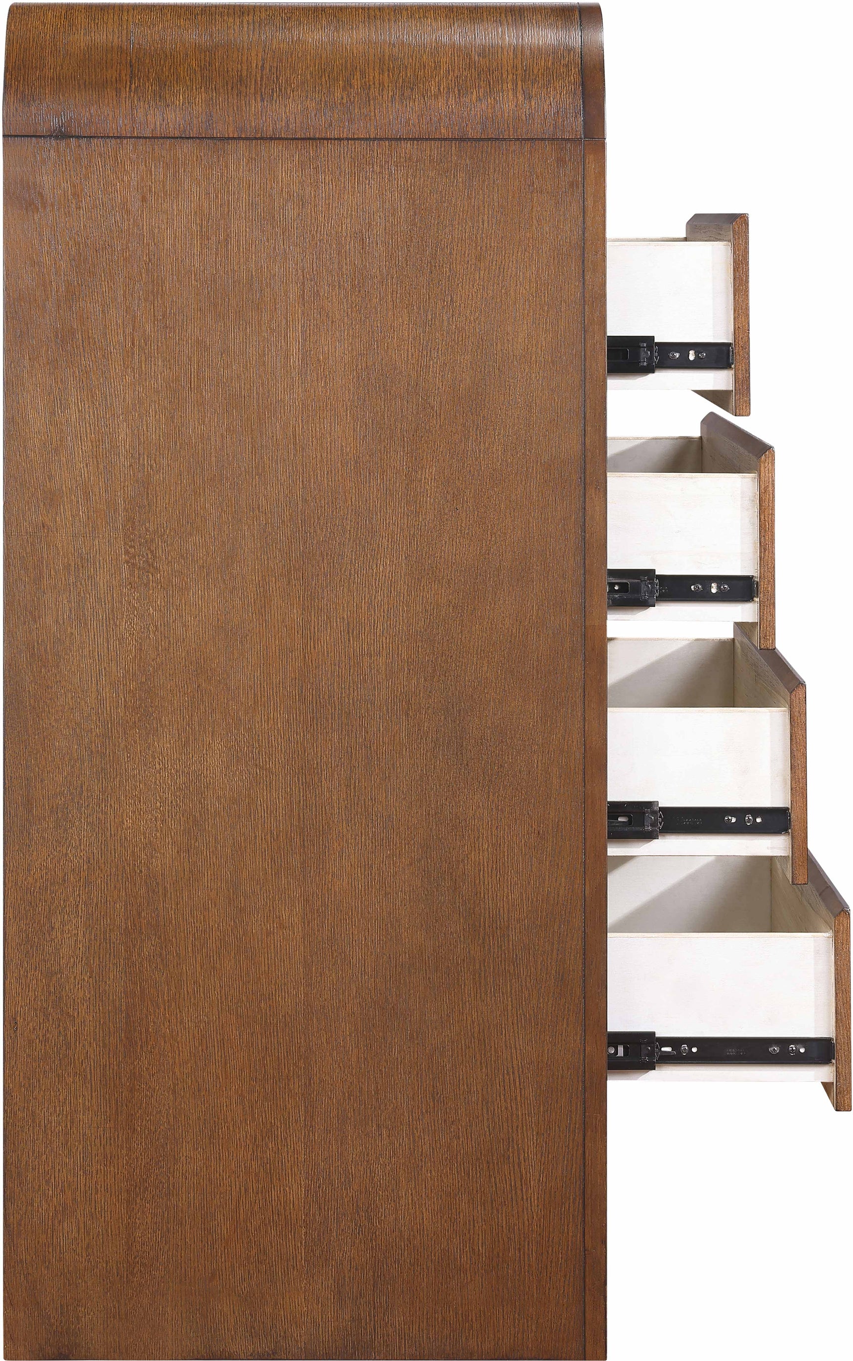 Catalina Brown Wood And Veneer Chest - Ornate Home