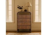 Catalina Brown Wood And Veneer Chest - Ornate Home