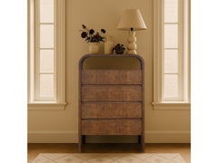 Catalina Brown Wood And Veneer Chest - Ornate Home