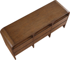 Catalina Brown Wood And Veneer Dresser - Ornate Home