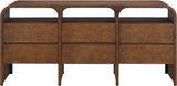 Catalina Brown Wood And Veneer Dresser - Ornate Home