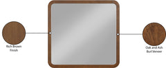 Catalina Brown Wood And Veneer Mirror - Ornate Home