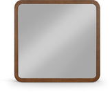 Catalina Brown Wood And Veneer Mirror - Ornate Home