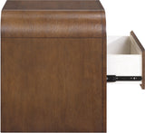 Catalina Brown Wood And Veneer Nightstand - Ornate Home