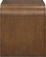 Catalina Brown Wood And Veneer Nightstand - Ornate Home