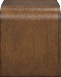 Catalina Brown Wood And Veneer Nightstand - Ornate Home