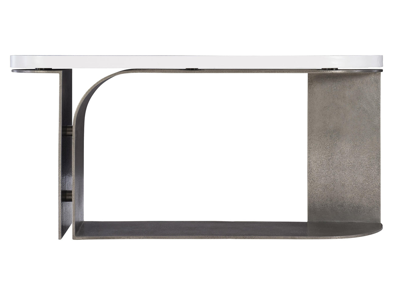 Catalina Graphite/White Plaster Console Table - Ornate Home