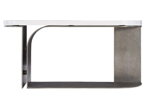 Catalina Graphite/White Plaster Console Table - Ornate Home