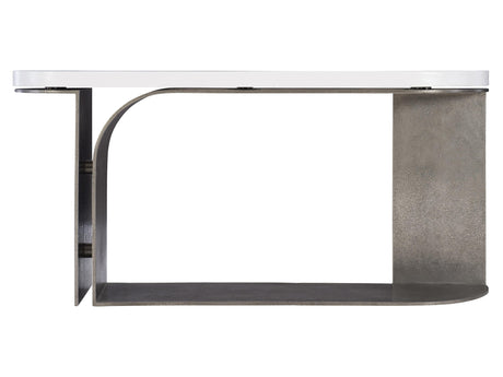 Catalina Graphite/White Plaster Console Table - Ornate Home