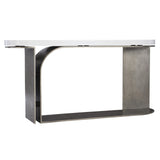 Catalina Graphite/White Plaster Console Table - Ornate Home