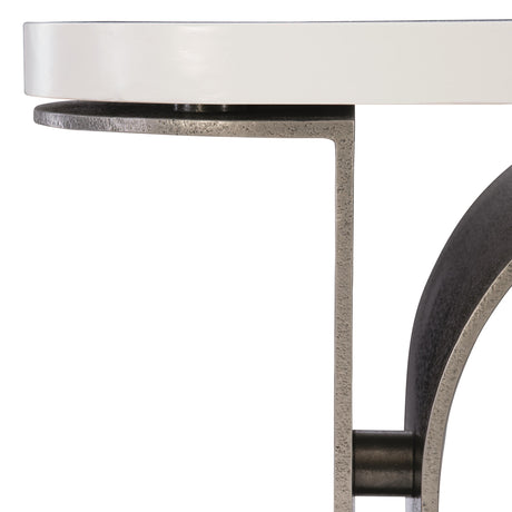 Catalina Graphite/White Plaster Console Table - Ornate Home