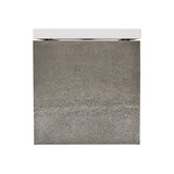 Catalina Graphite/White Plaster Side Table - Ornate Home