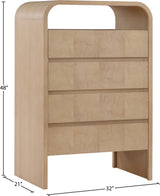 Catalina Natural Wood And Veneer Chest - Ornate Home