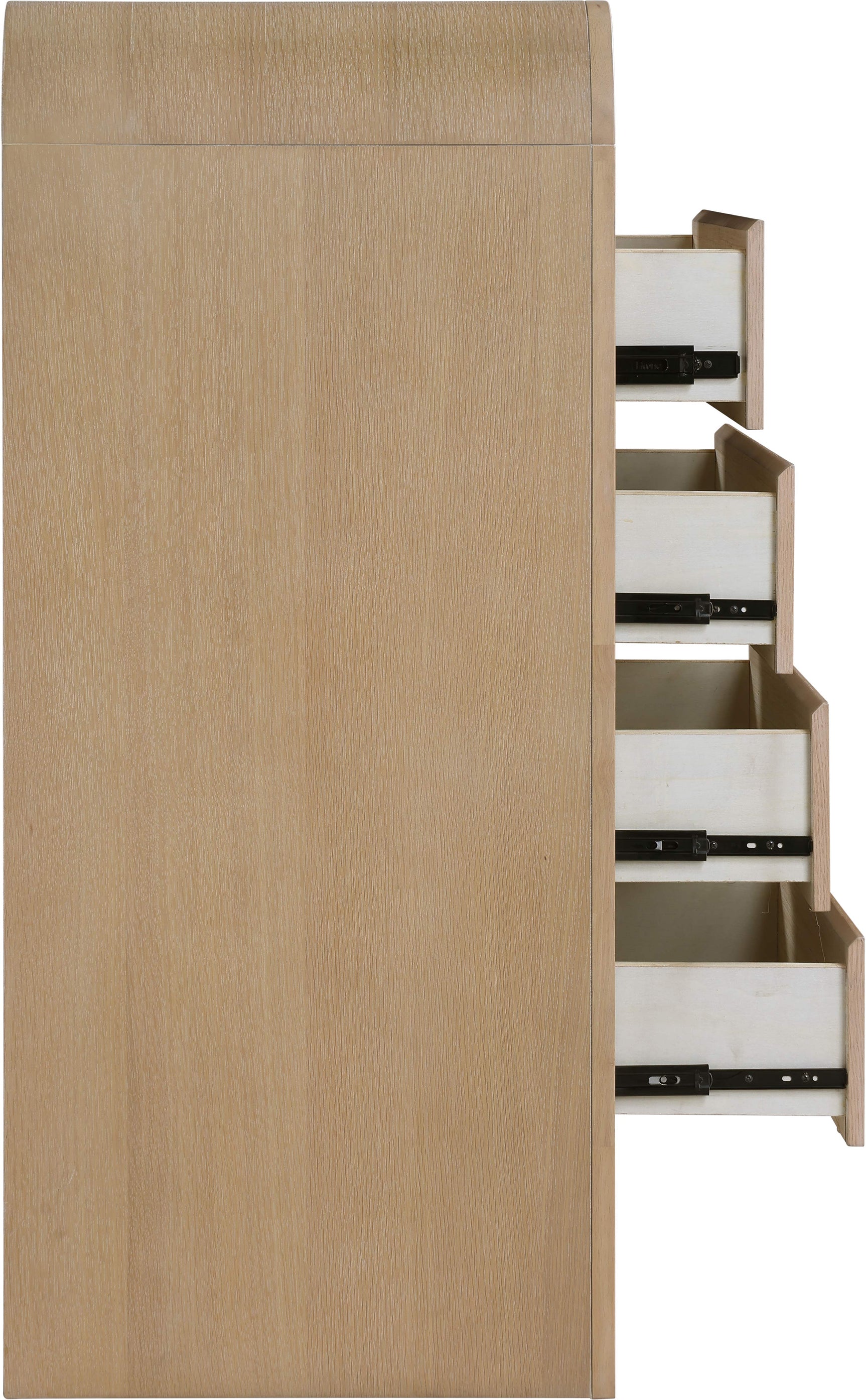 Catalina Natural Wood And Veneer Chest - Ornate Home