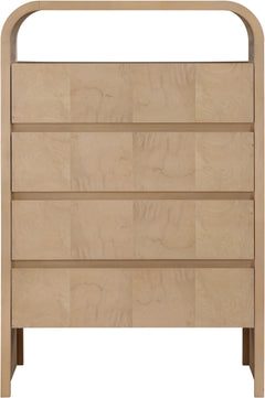 Catalina Natural Wood And Veneer Chest - Ornate Home