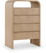 Catalina Natural Wood And Veneer Chest - Ornate Home