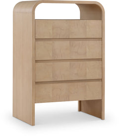 Catalina Natural Wood And Veneer Chest - Ornate Home