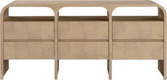 Catalina Natural Wood And Veneer Dresser - Ornate Home