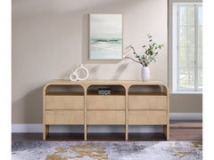 Catalina Natural Wood And Veneer Dresser - Ornate Home