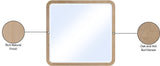 Catalina Natural Wood And Veneer Mirror - Ornate Home