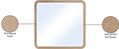 Catalina Natural Wood And Veneer Mirror - Ornate Home