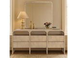 Catalina Natural Wood And Veneer Mirror - Ornate Home